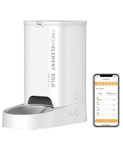 PETKIT 自動給餌器 色々な種類のフードに適応 タイマー式 スマホ管理 定時定量 手動給餌可 2WAY給電 IOS Android対応 日本語対応アプリ 3L 猫 中小型犬用 (ホワイト)