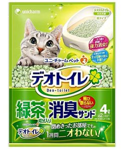 【ケース販売】デオトイレ 消臭・抗菌サンド 緑茶成分入り 紙タイプ 4L×8袋