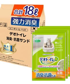 【強力消臭】デオトイレ 消臭・抗菌サンド [ニオイ菌99.9%抑制] 18L(4.5L×4袋)[猫砂] システムトイレ 猫用